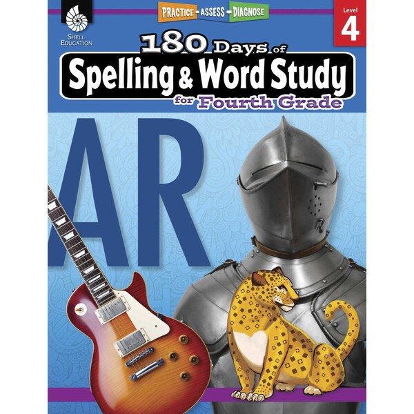Shell Education 180 Days of Spelling + Word Study, Grade 4 28632 - main